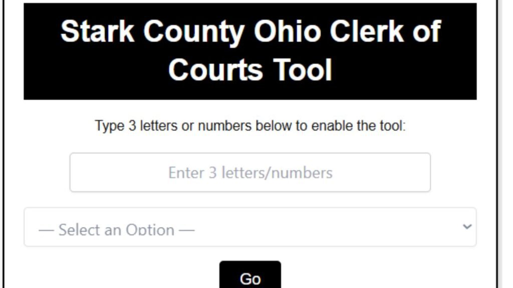 Stark County Ohio Clerk of Courts Search Tool