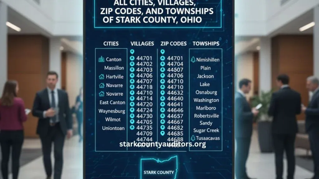 All Cities, Villages, Zip Codes, and Townships of Stark County, Ohio